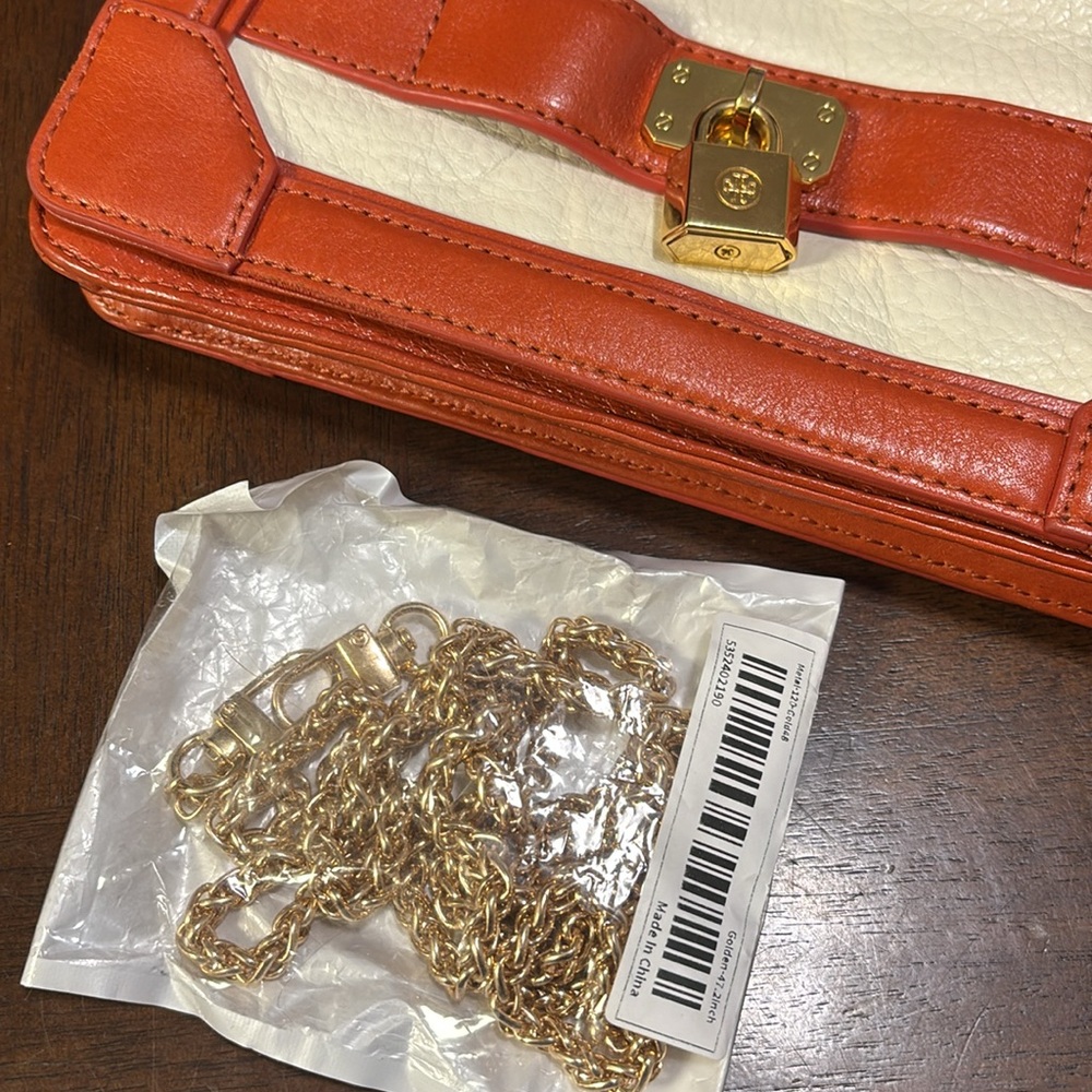 Tory Burch Bond Clutch with Padlock accent - Picture 10 of 10